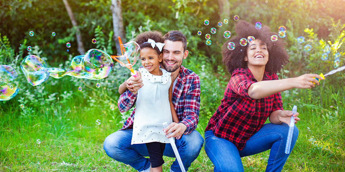 image of a family at a park